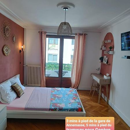 Belle Chambre D'Hote Avec Balcon Prive - 3 Mins Gare Annemasse - Geneve Acces Direct Luaran gambar